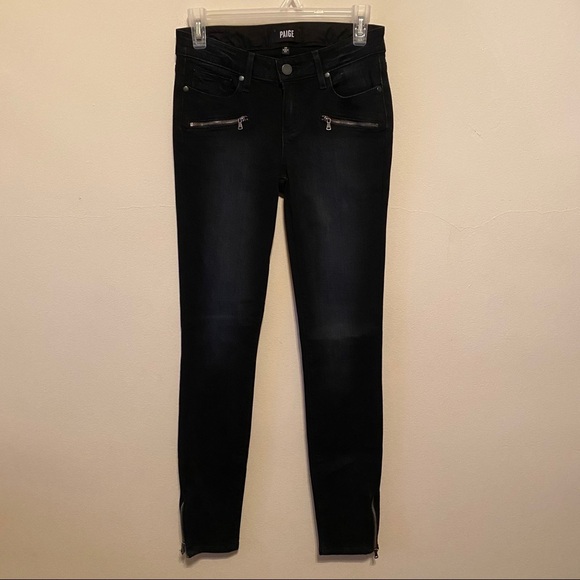PAIGE Jill Zip Ankle Skinny Jeans 26 - Picture 1 of 11